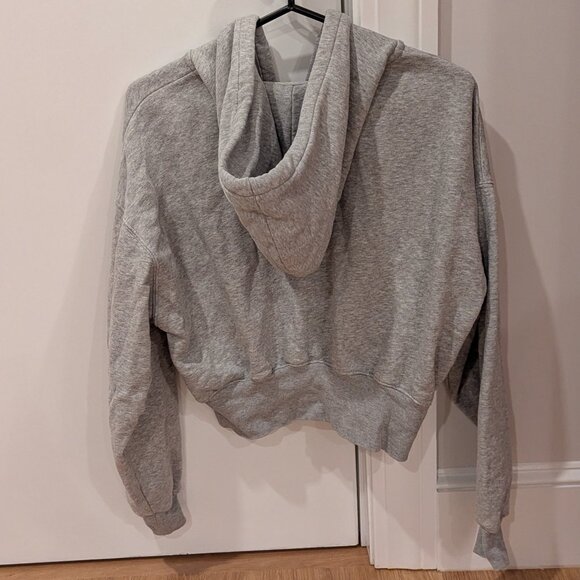 Gap VintageSoft Full-Zip Wedge Hoodie (Gray) - Picture 14 of 15